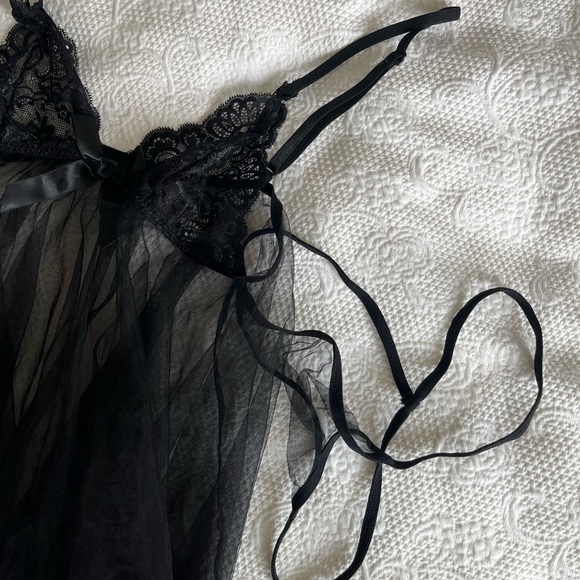 See through teddy with string bikini bottoms - Picture 2 of 3